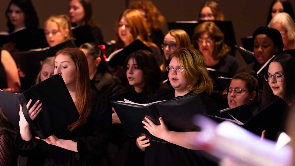 Image of a choir singing